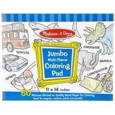 Jumbo Colouring Pad Blue - Melissa & Doug  